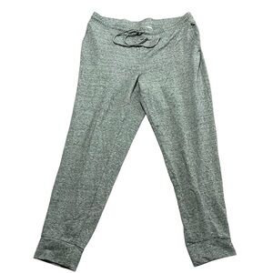 J. Jill Affinity Trench Terry Heather Gray Drawstring Jogger Pant Size XL Lounge